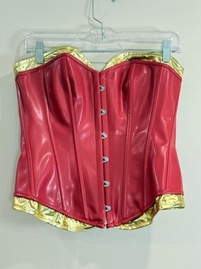 🔥Wonder Women Costume With Corset Bustier, panties, Gloves and Hand Band Size L